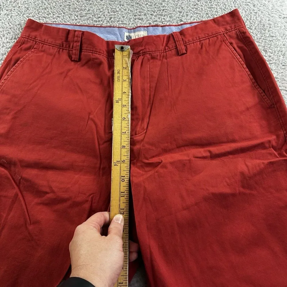 J.Crew Factory Rivington Shorts‎ Mens 34 Red Chino 11